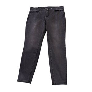 J.Jill Denim Women's Black Wash 5-Pocket Fitted Legging Jeans Size 14P NWT